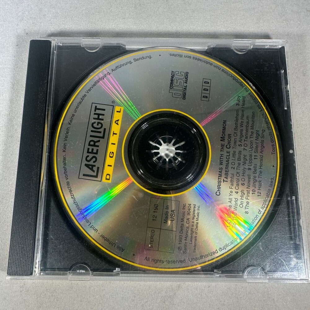 Christmas With The Mormon Tabernacle Choir CD 1993 Laserlight Digital Stereo USA